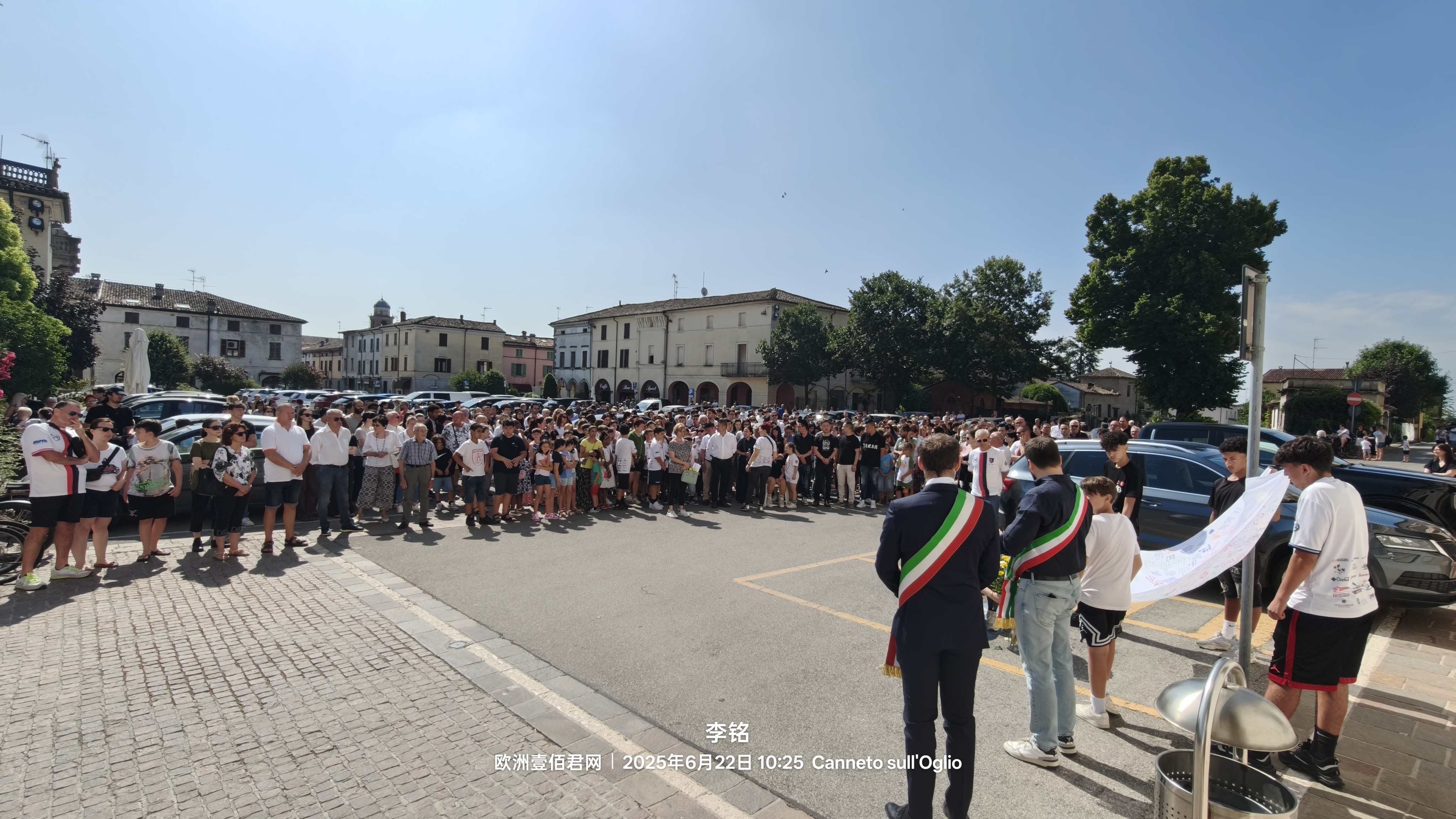  意大利青田籍华侨男童夏令营不幸溺亡，当地悼念追思寄哀思 
